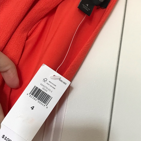 NWT Banana Republic Orange size 4 midi summer dress - Picture 2 of 7